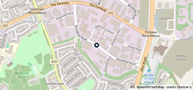Map showing the location of Kenway Tyres Ltd