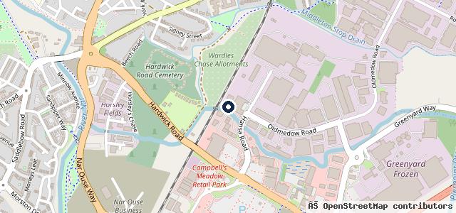 Map showing the location of K Brown Auto Repairs | King's Lynn
