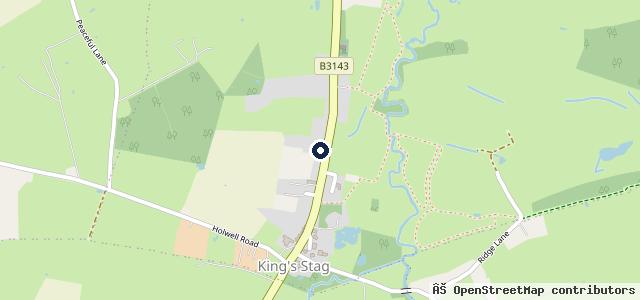Map showing the location of Kings Stag Garage and Hire Centre