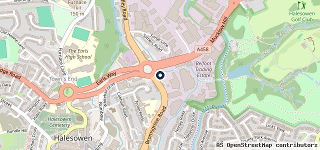Map showing the location of Kwik Fit - Halesowen - Mill Lane