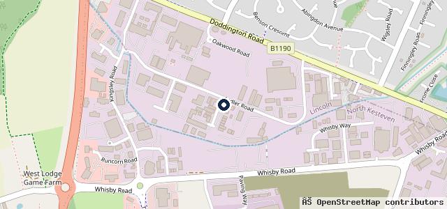 Map showing the location of Lexus Lincoln