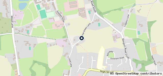 Map showing the location of Love Green Garage Ltd