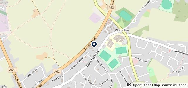 Map showing the location of Firth's Garage