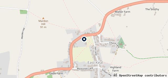 Map showing the location of M B Garages Ltd