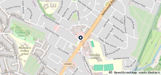 Map showing the location of Marshall Land Rover Leicester