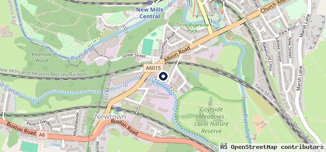 Map showing the location of MJ AutoMotive Services