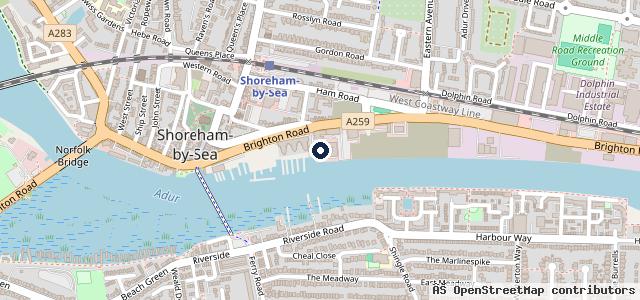 Map showing the location of Montgomery Motors