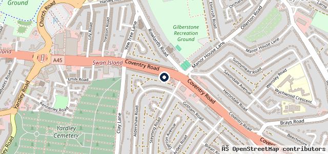 Map showing the location of Mr Shine Hand Car Wash