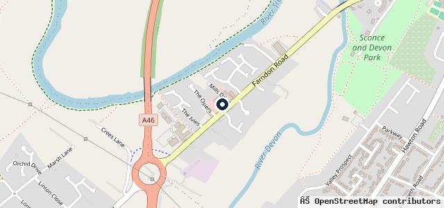 Map showing the location of Eden Tyres & Servicing