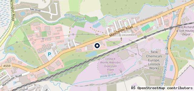 Map showing the location of Oakmere Motor Group (Toyota, Mazda, Morgan, Caterham, Lotus, Norton, CCM & Microlino) Northwich