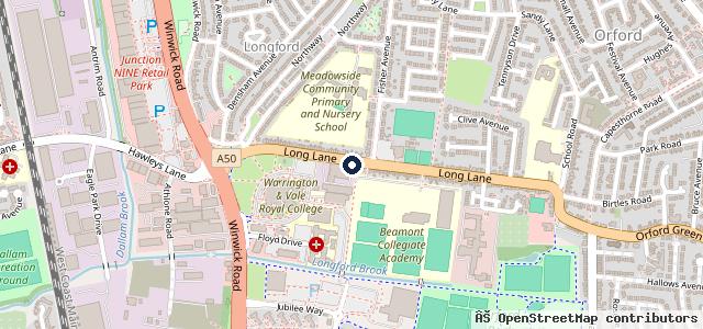 Map showing the location of One Stop Autocentre