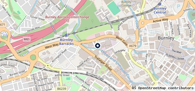 Map showing the location of One Stop Mot Centre