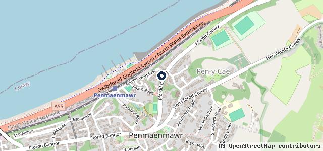 Map showing the location of Owens MOT & Garage Services