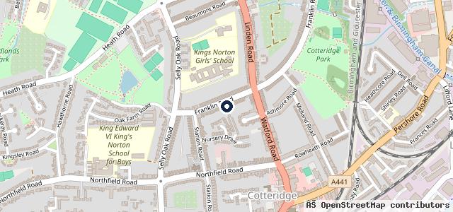 Map showing the location of West Heath Motors Ltd | Kings Norton