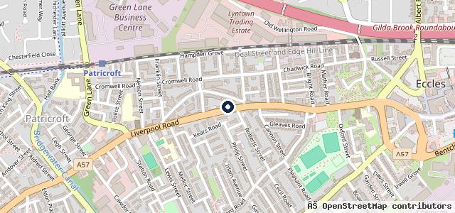 Map showing the location of P & O Motorcycles