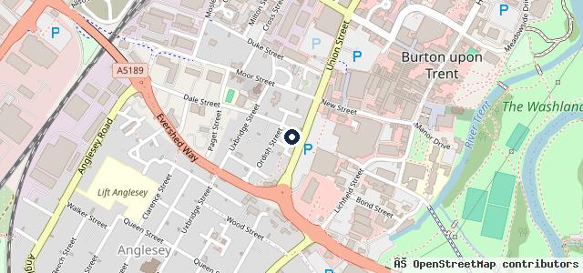 Map showing the location of Park Street Auto Repairs