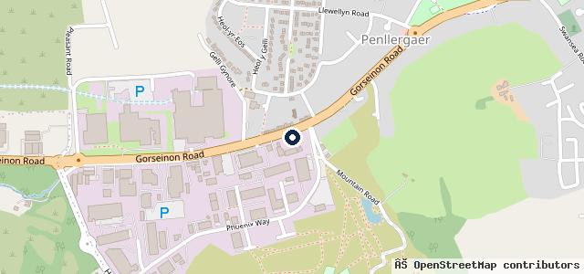 Map showing the location of Penllergaer MOT Centre Ltd