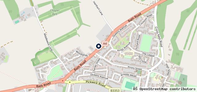 Map showing the location of Pickwick Motor Works