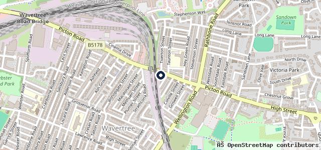 Map showing the location of Picton road hand car wash and valeting centre