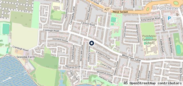 Map showing the location of Portchester Auto Services