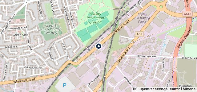 Map showing the location of Prospect Garage