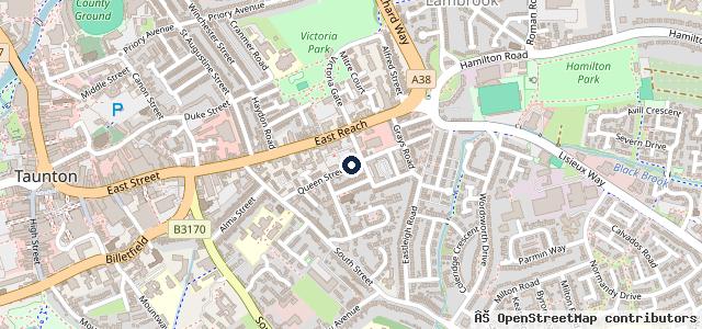 Map showing the location of Queen Street Garage