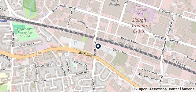 Map showing the location of Protyre Slough