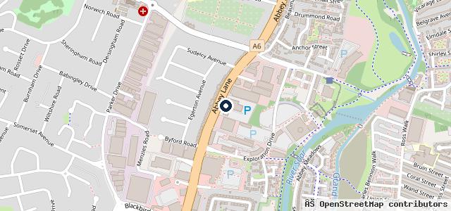 Map showing the location of Vertu Renault Leicester
