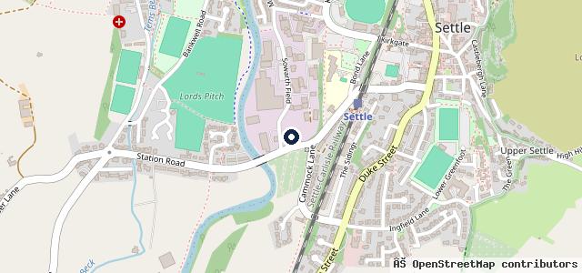 Map showing the location of Ribblesdale Jaguar Land Rover Service Centre, Settle