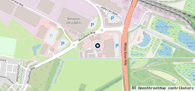 Map showing the location of D. M. Keith Kia Doncaster