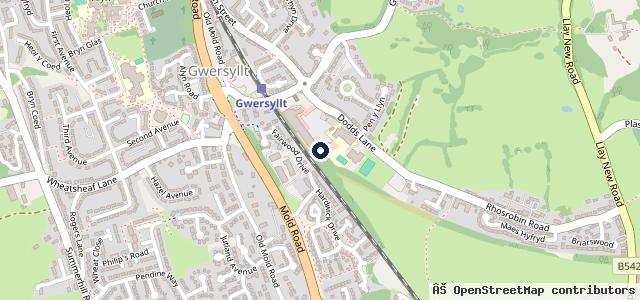 Map showing the location of Gwersyllt MOT Centre limited