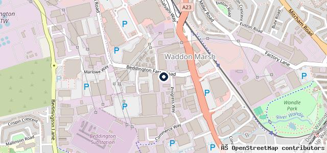 Map showing the location of Stellantis &You Peugeot Croydon