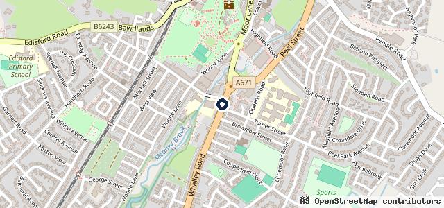 Map showing the location of Ribble Valley Motorcycles