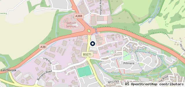 Map showing the location of Roger Young Jaguar Land Rover