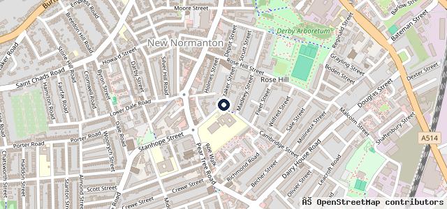 Map showing the location of Rosehill Auto Test Centre Ltd (class 4,5 & 7)
