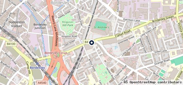 Map showing the location of BM Tyres