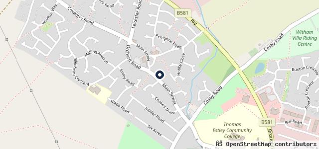Map showing the location of SAPPHIRE CAR SALES of BROUGHTON ASTLEY used cars.