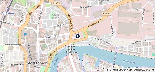 Map showing the location of Peugeot Simon Bailes Stockton