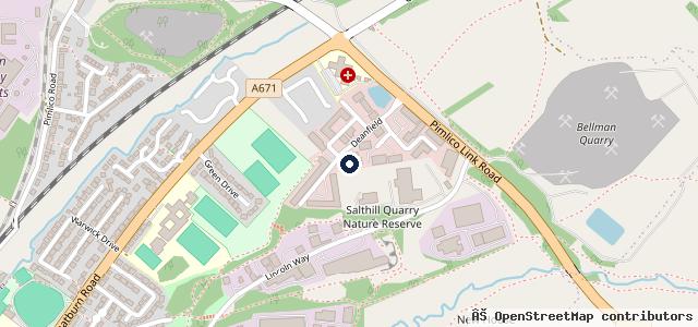 Map showing the location of P Harrison & Co Ltd