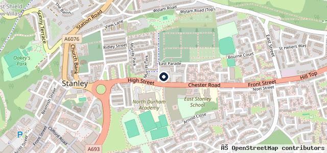 Map showing the location of Southlands Garage