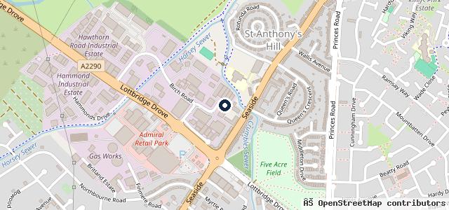 Map showing the location of South Coast Garage Services Ltd