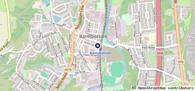 Map showing the location of Station Garage