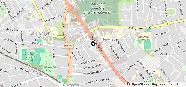 Map showing the location of Stellantis &You Peugeot Stockport