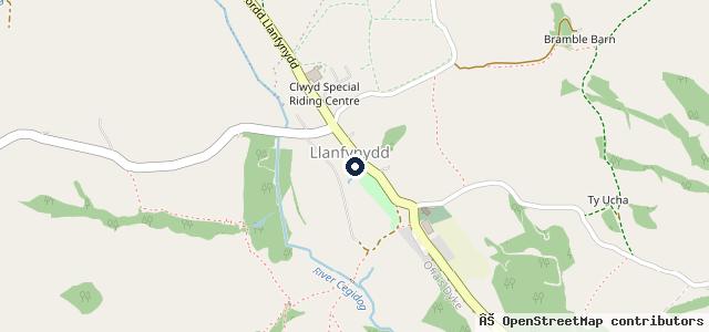 Map showing the location of Stewart Burrows M O T Centre