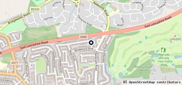 Map showing the location of Bikers Warehouse