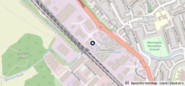 Map showing the location of The Motorcycle Works