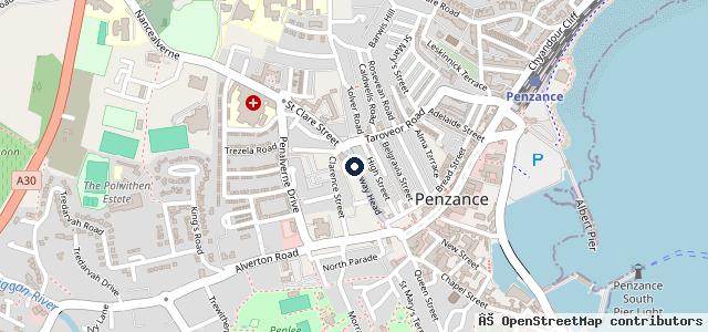 Map showing the location of The Pitstop