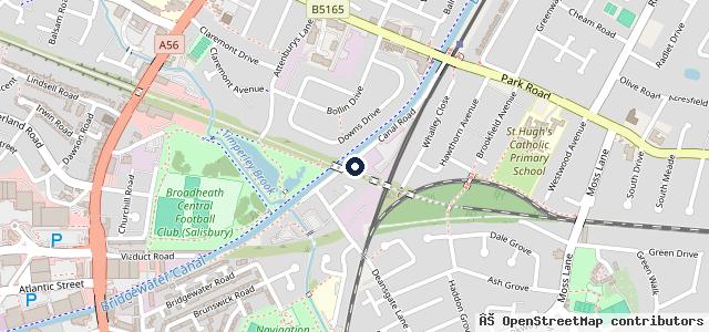 Map showing the location of Timperley Service & MOT Centre