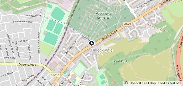Map showing the location of Tom's auto repairs & Vauxhall specialist