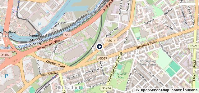 Map showing the location of Trafford Body Repairs